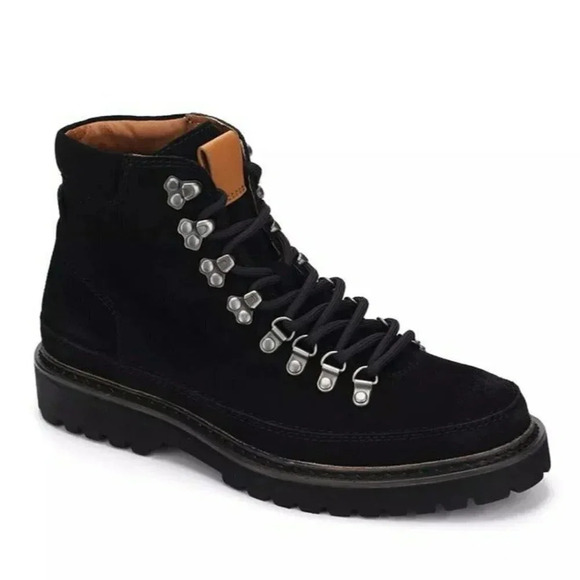 Gentle Souls Men's Donovan Black Lug Hiker Boots Size 11.5 M (MSRP $325) - Picture 1 of 10